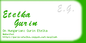 etelka gurin business card